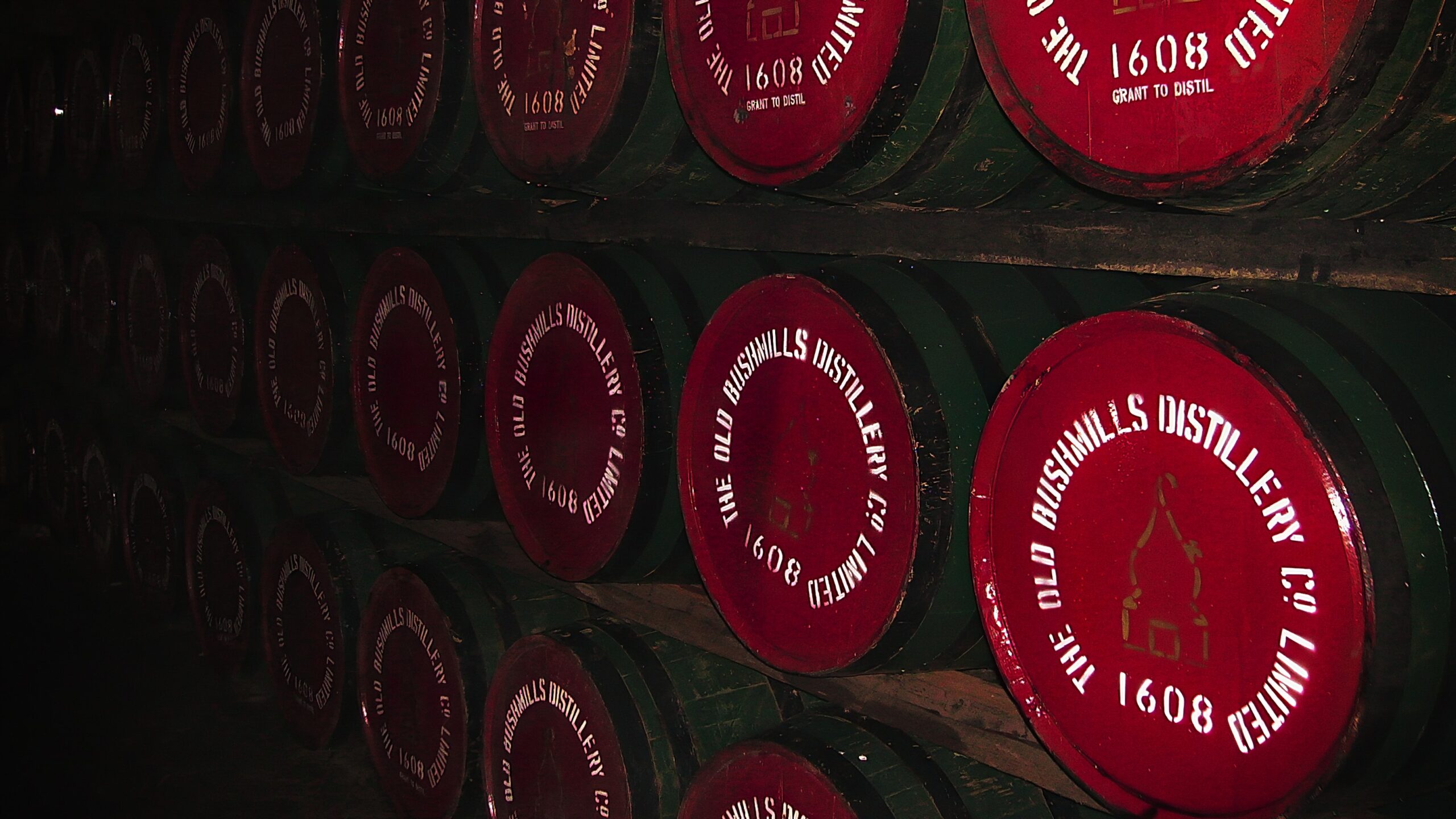 Bushmills whiskey barrels