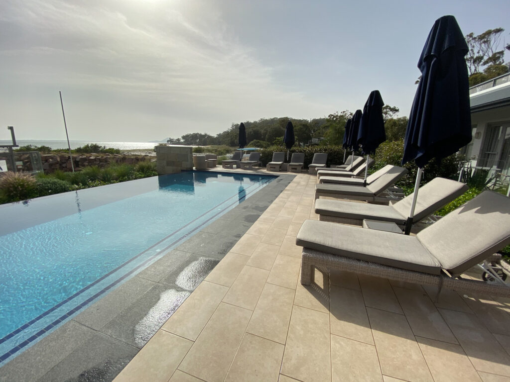 Anchorage Hotel Port Stephens adults only pool area