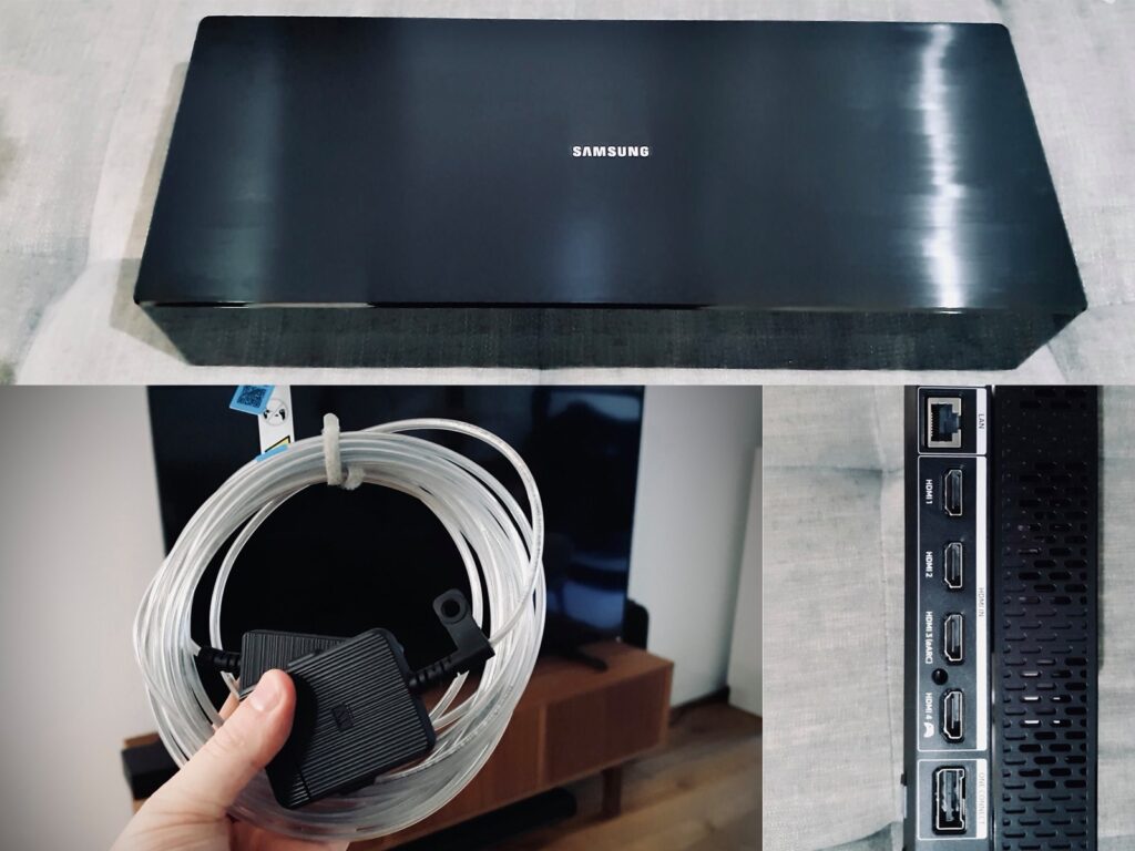 Samsung One Connect Box and clear connector cable